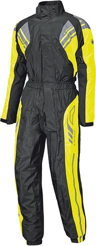 FLOOD 1-pc RAINSUIT BLACK-NEONYELLOW