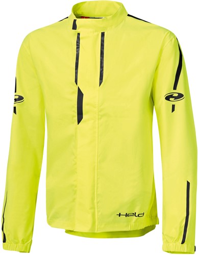 Held Rainstorm Top sporty rainjacket black-neonyellow