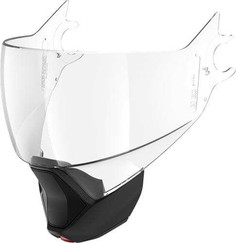 VISOR EVOJET CLEAR A.S A.F HOMOL.+CHIN BAR Matt EVOJET