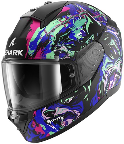 RIDILL 2 RAGING BEAST Mat Black Violet Green