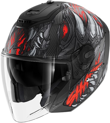 RS JET CARBON SHAYTAN Mat Black Red Anthracite