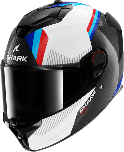 SHARK SPARTAN GT PRO DOKHTA CARBON Carbon White Blue