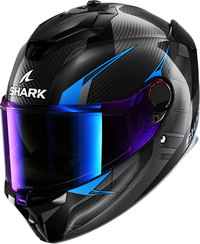 SHARK SPARTAN GT PRO KULTRAM CARBON Carbon Black Bleu