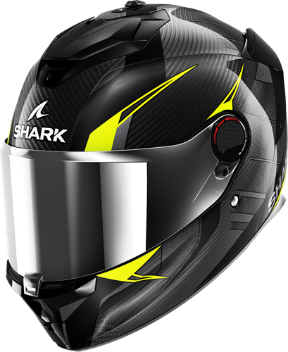 SHARK SPARTAN GT PRO KULTRAM CARBON Carbon Black Yellow