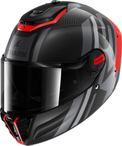 SHARK SPARTAN RS CARBON SHAWN Carbon Orange Silver