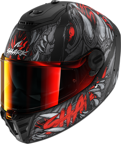 SHARK SPARTAN RS SHAYTAN Mat Black Red Anthracite