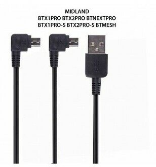 Midland oplaadkabel Double Mini-USB