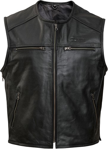 CLAW Brandon leather vest black