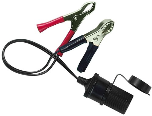 SOCKET WITH BATTERY CLAMPS 12/24V