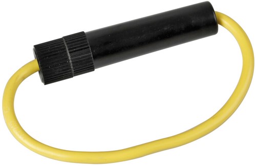 BAKELITE IN-LINE FUSE HOLDER FOR GLASS TUBE FUSE