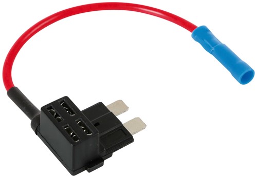 Quick-connector for blade fuse 12/24V