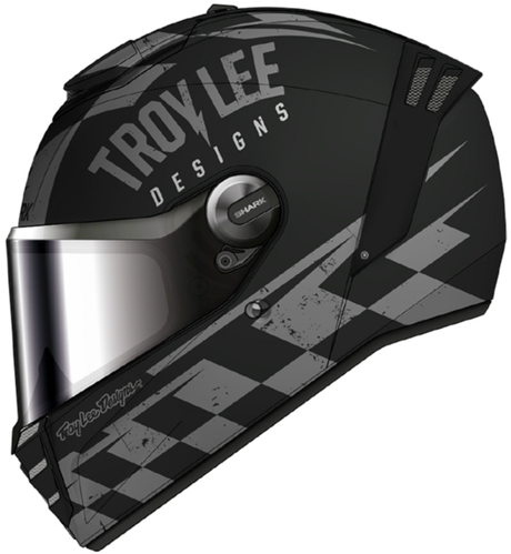SHARK SPARTAN RS RACESHOP Mat TLD Black Anthracite Silver