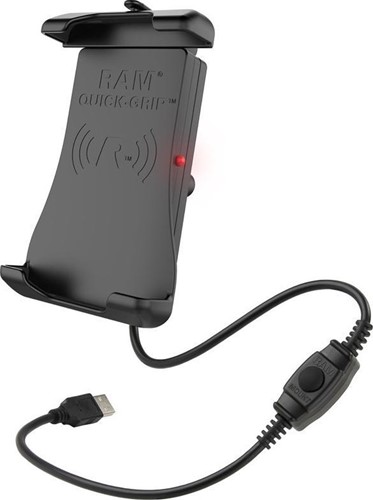 RAM Quick Grip Tough-Charge Waterproof Wireless Charging Holder with Charger 15W