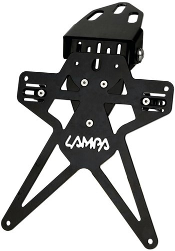 Aero-X Evo 6 italian license plate holder with height and tilt adjustments