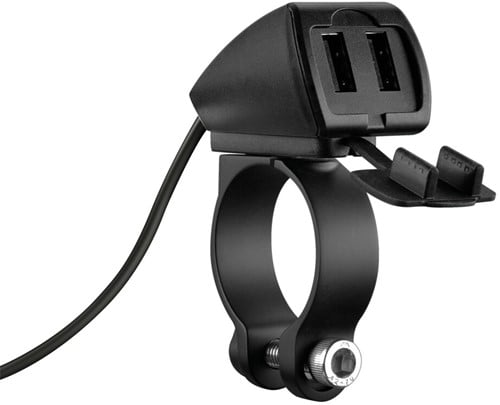Trek, rainproof double usb charger, 3 types of fixing - 5400 mA - 30W - 12/24V