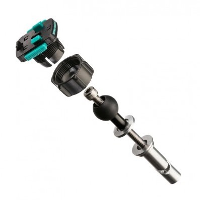 Balhoofd montagesteun met 1bol + 3 prong adapter"