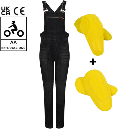 Daisy Black Dungaree