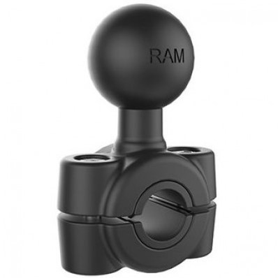 RAM HANDLEBAR MNT 3/8"-5/8" 1" BALL 9mm - 15mm