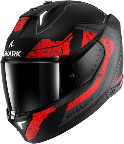 SHARK SKWAL i3 RHAD Mat   Black Chrom Red