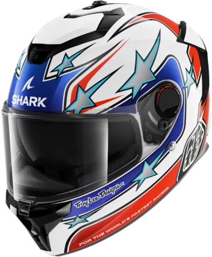 SHARK SPARTAN GT PRO FLAGSTAFF TLD White Red Blue