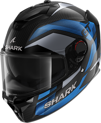 SHARK SPARTAN GT PRO RITMO CARBON Carbon Blue Chrom