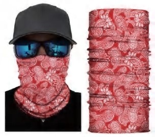 CLAW Tube Red Paisley