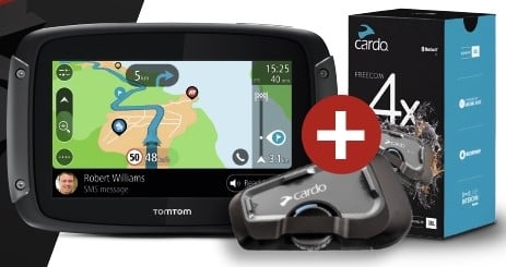 TomTom Rider 550 SE + Cardo Freecom 4X single