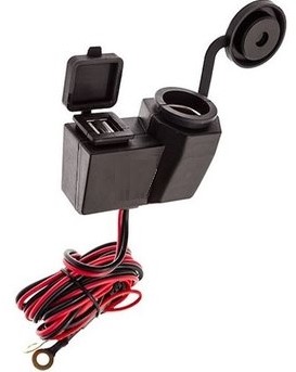 CLAW 12V dubbele usb + sigaretten aansluiting voor stuur